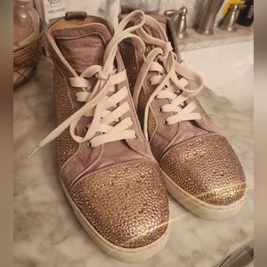Christian Louboutin Rhinestone Sneakers